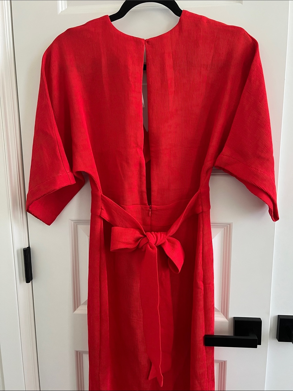 H&M Red V‑Neck Midi Dress - Picture 4 of 7